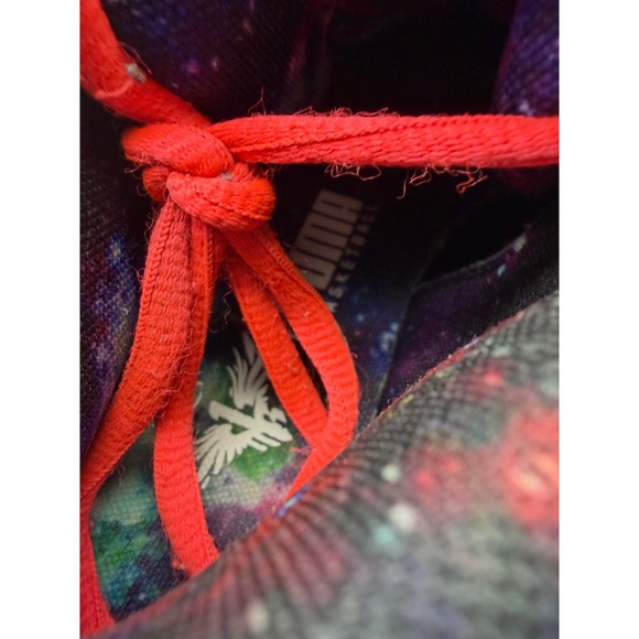 Size 4 (GS) - PUMA MB.01 x LaMelo Ball Mid Galaxy 2022 used basketball - Picture 8 of 9